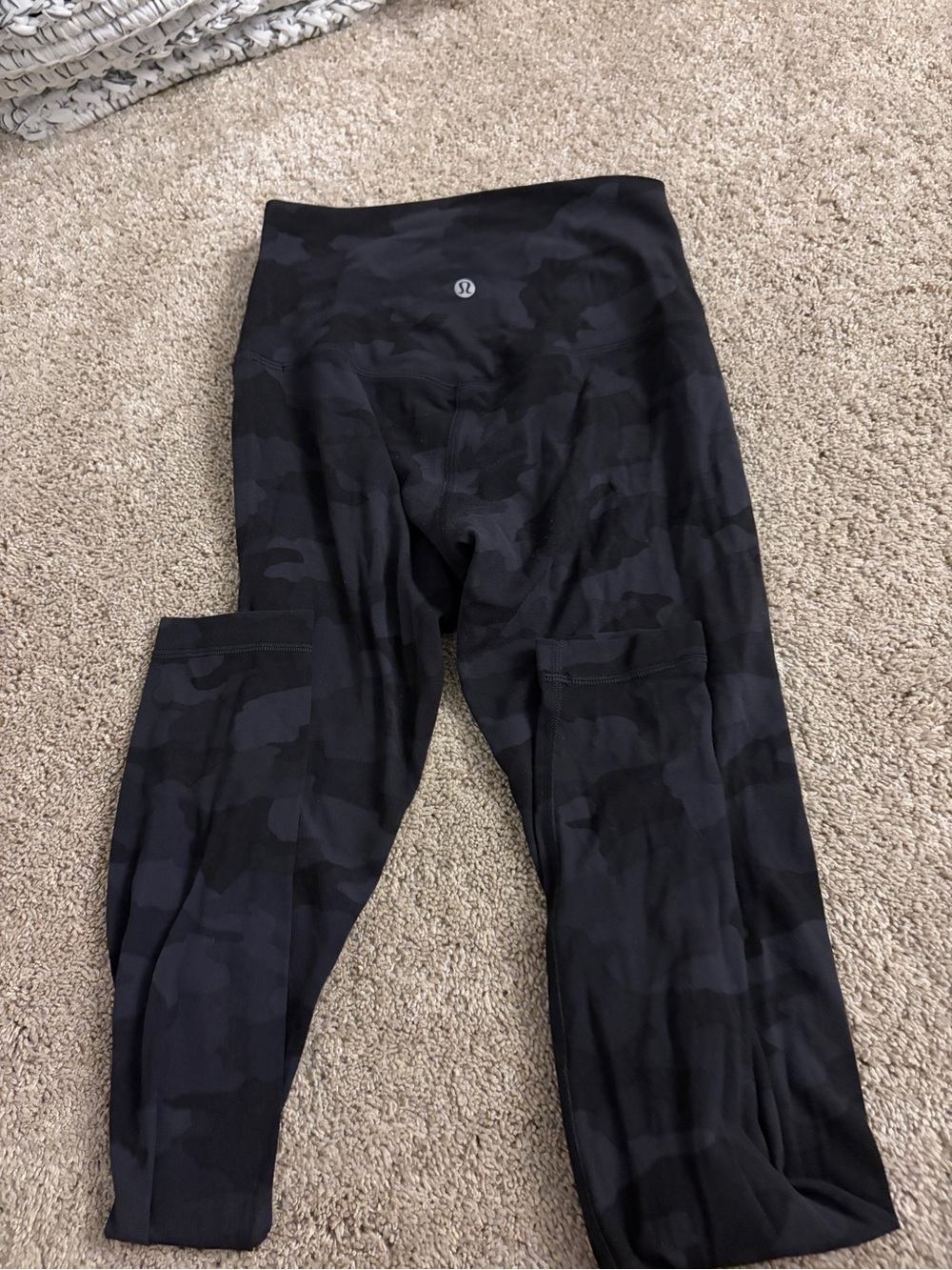 lululemon athletica Black Camo High-Rise Leggings